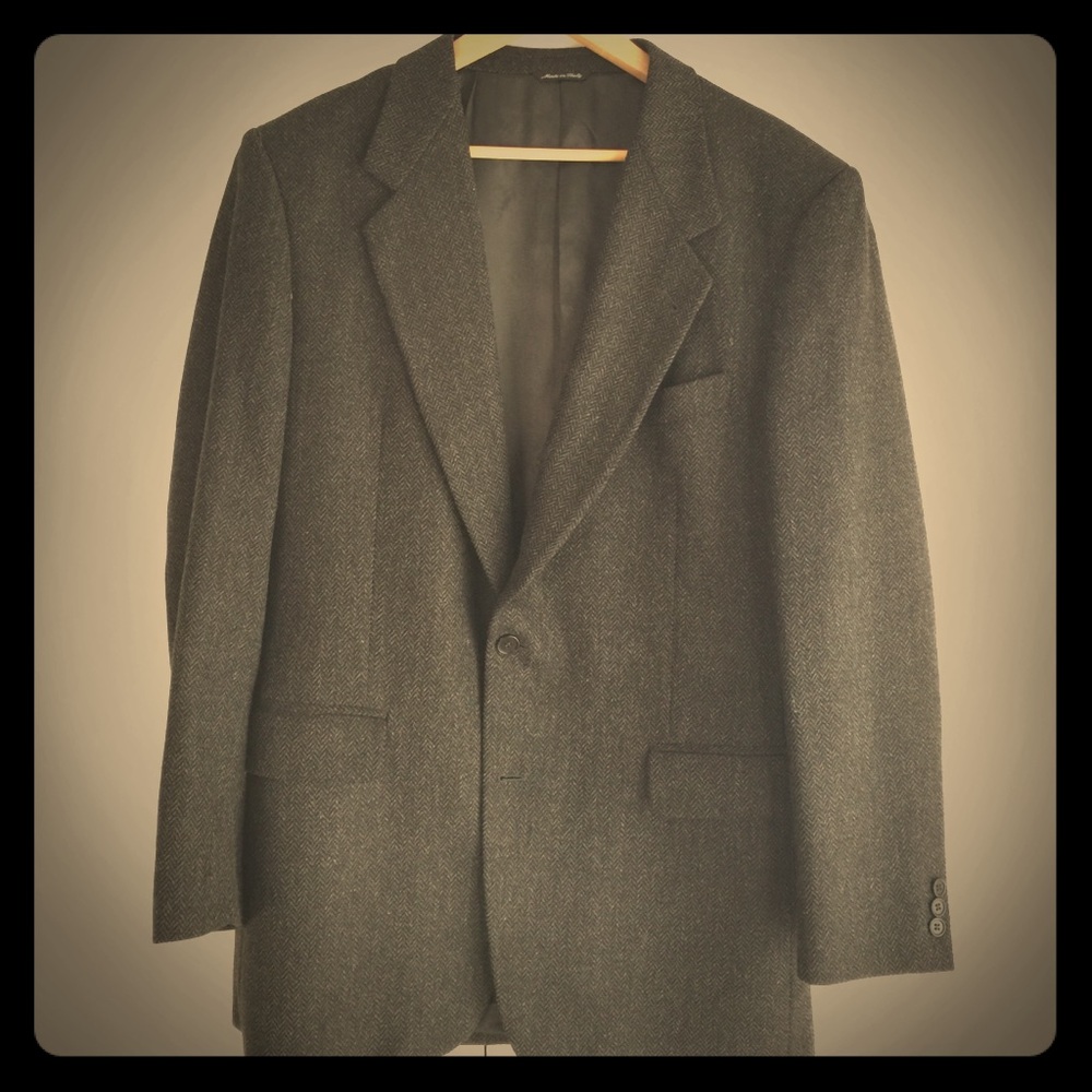 Linea Domizia Ormezzano Grey Black Wool? Blazer