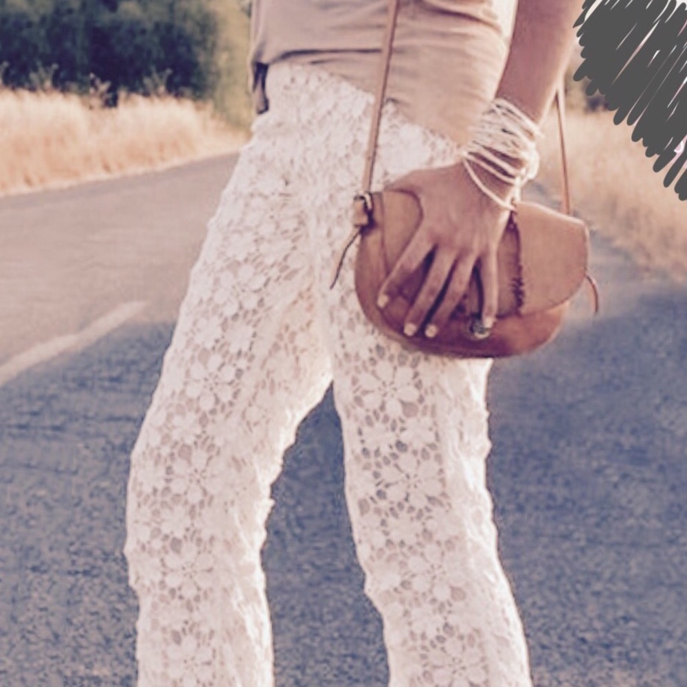 Lace Patchwork Pants - Picture 2 of 7