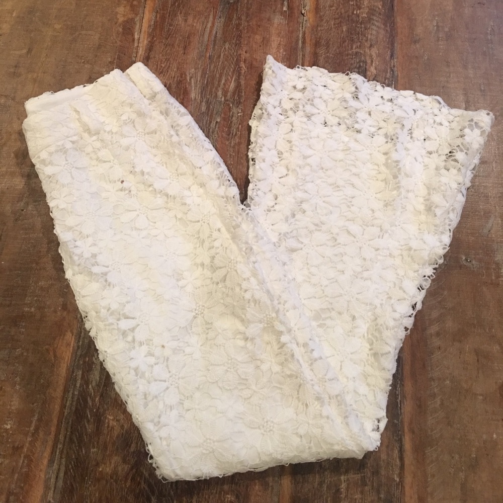 Lace Patchwork Pants - Picture 4 of 7