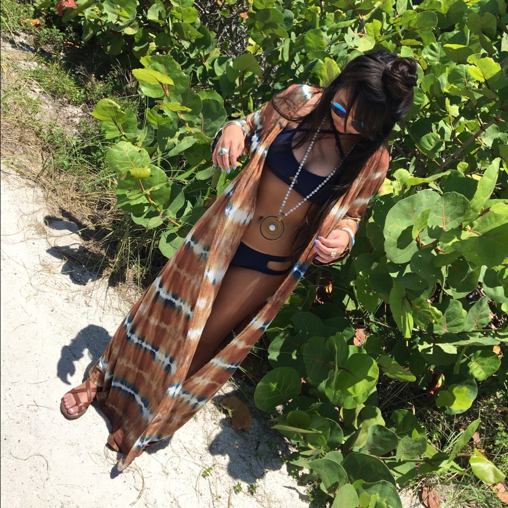 Raga kimono maxi duster