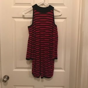 Cold shoulder sweater