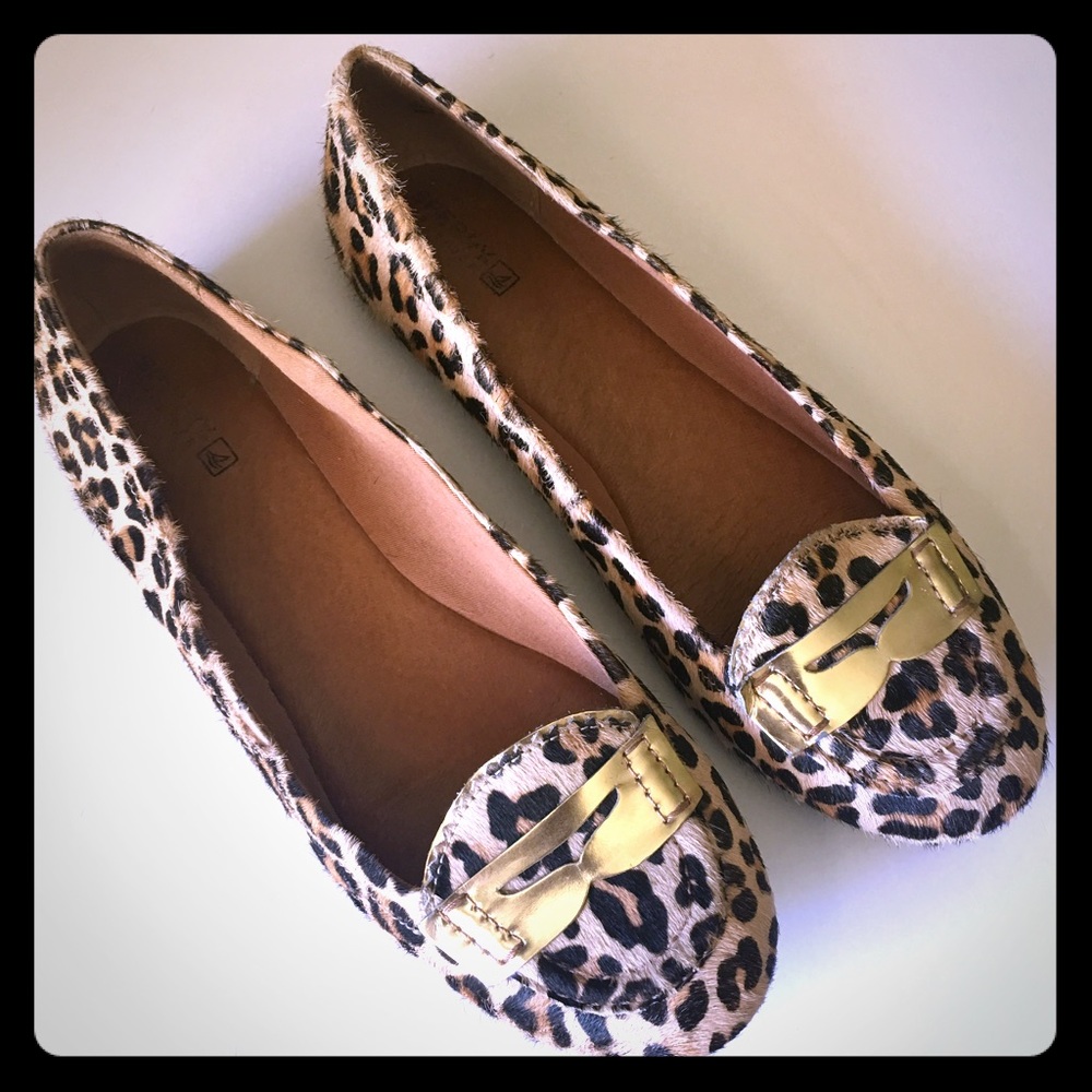 SPERRY leopard loafers