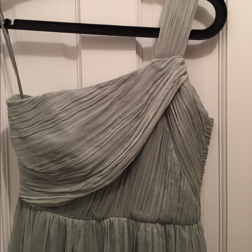 Dusty green chiffon dress