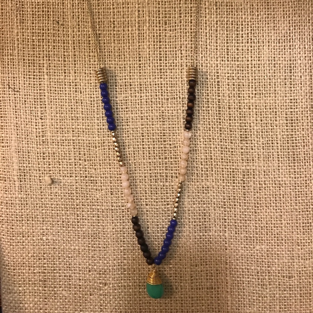 Long Boho Mala Style Necklace