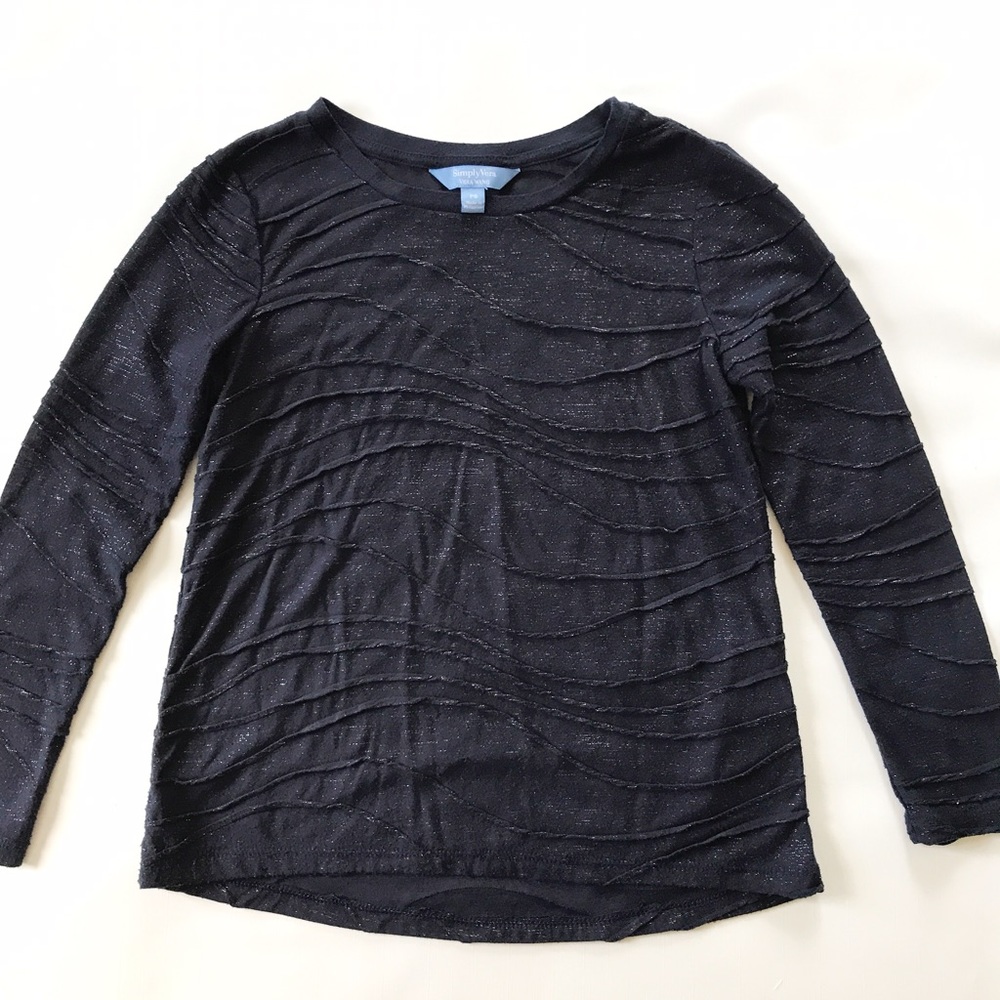 | S i m p l y  V e r a |  Vera Wang blue shirt - Picture 2 of 8