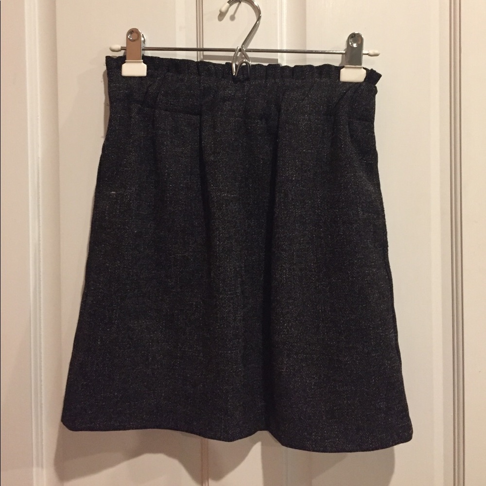 AQUA knit skirt - black with white specs S