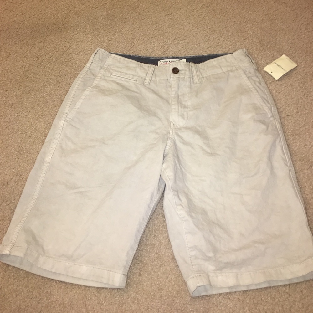 Men's Lucky Brand cream cotton shorts (NewW/Tags)