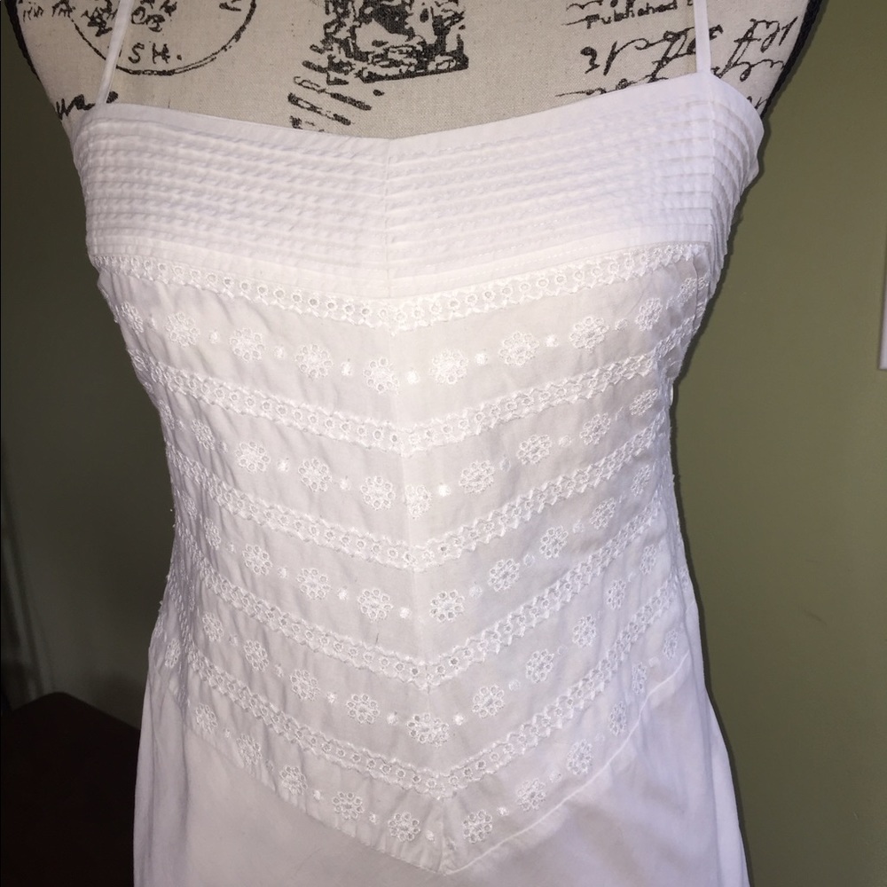 J Crew white cotton dress. Like new condition.