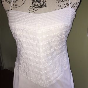 J Crew white cotton dress. Like new condition.