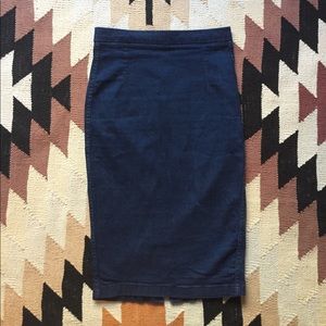 Zara denim pencil skirt