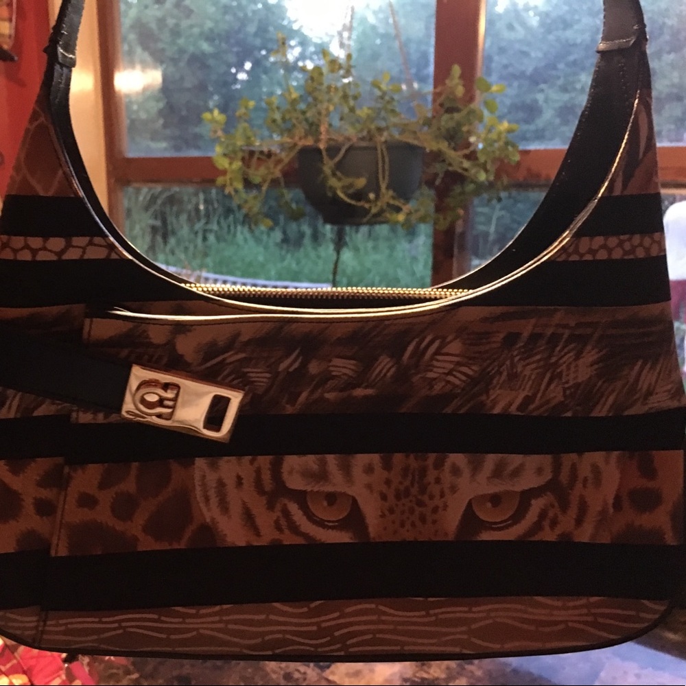 Salvatore Ferragamo animal print purse