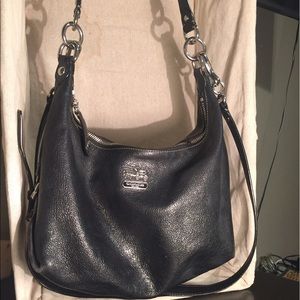 Black coach cross body and shoulder purse