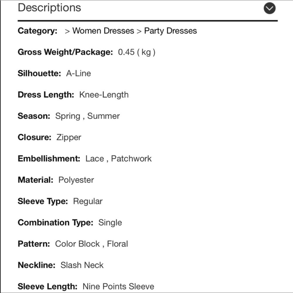 🖤Black & White Patchwork Dress🖤 - Picture 6 of 7