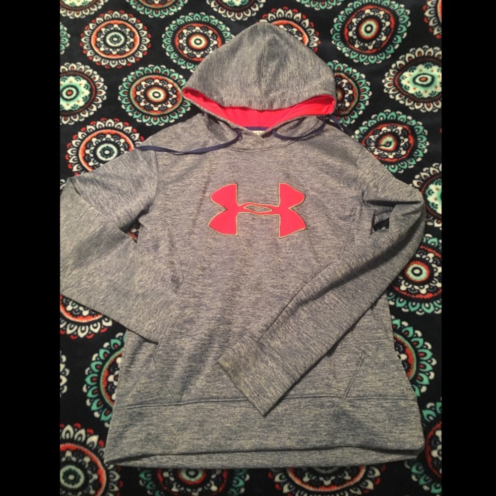 🌸Under Armor Purple and Neon Pink Hoodie🛍