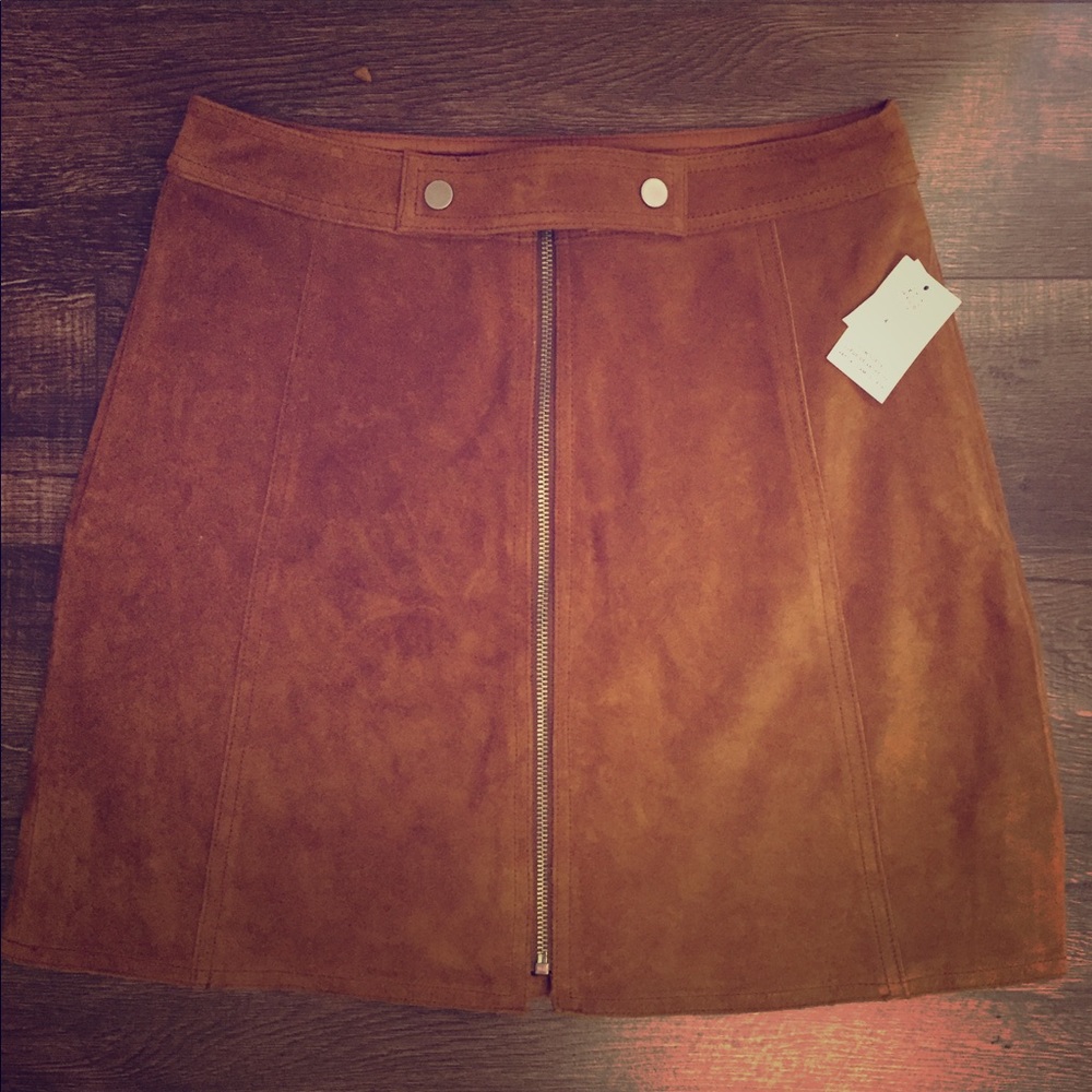 Suede Skirt