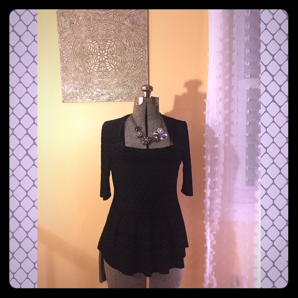 Anthropologie Vintage Black Shirt