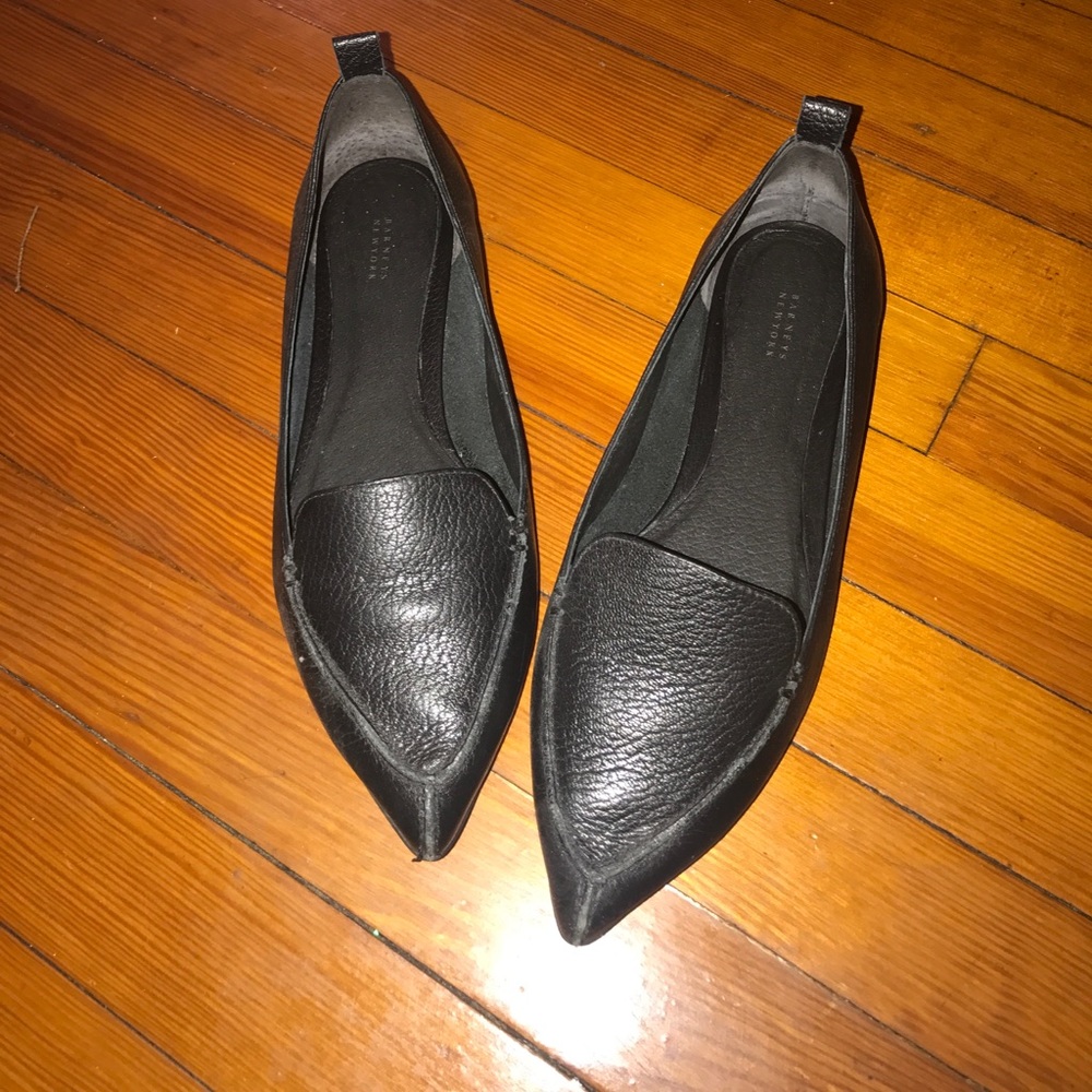 Barneys New York Leather Flats