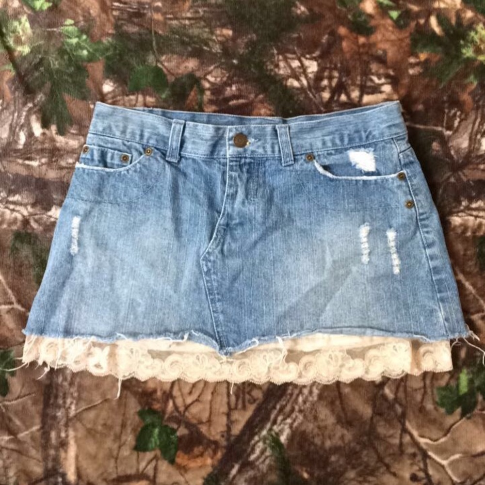 💋Angel Kiss Jean Skirt
