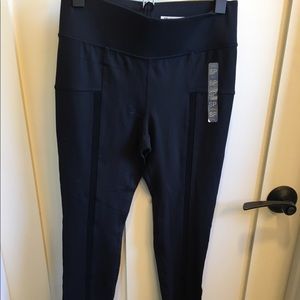 forever 21 active mesh stripe leggings (NWT)