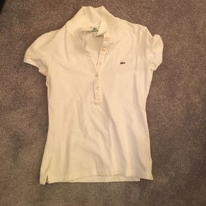 Lacoste white polo