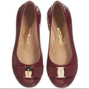 Salvatore Ferragamo Varina Patent Ballerina Flats