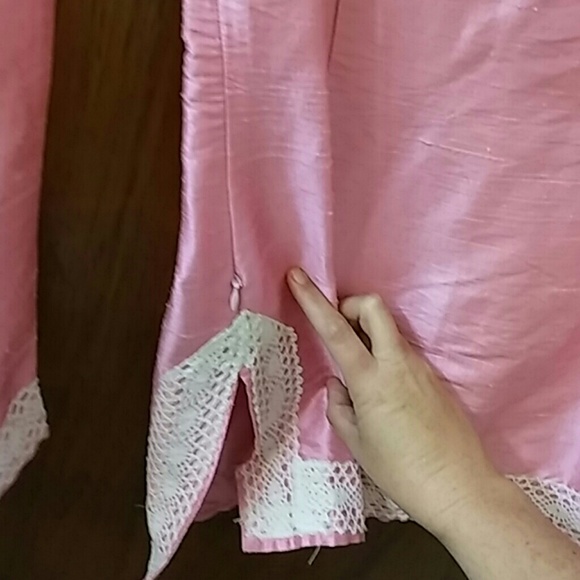 Boho Raw Silk Tunic with Side Zip - Picture 4 of 4