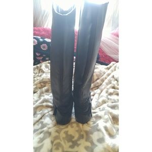 Shoes - Tall Black Buckled Boot Shoes - Tall Black Buckled Boot