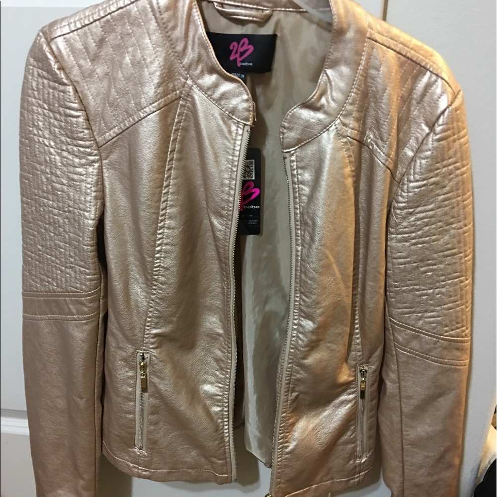 2B Bebe Leather Jacket Size S