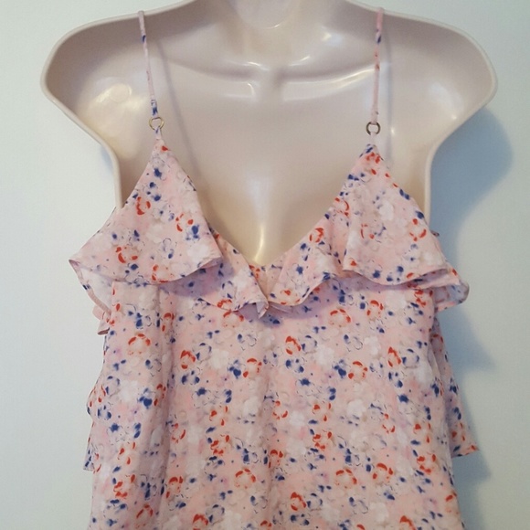 TOPSHOP Abstract Floral Print Crop Top - Picture 5 of 6