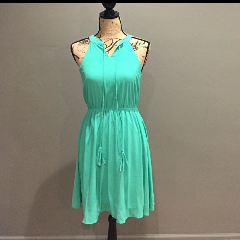 Aqua summer dress