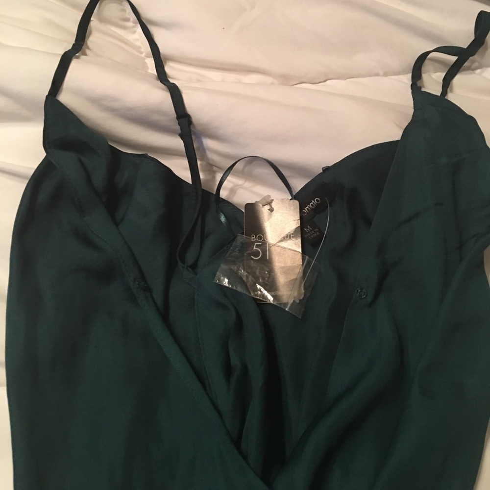 V neck body suit