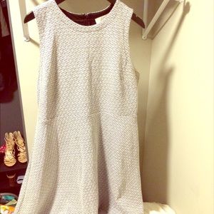 Printed sleeveless skater dress