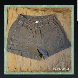 Faded dark blue shorts