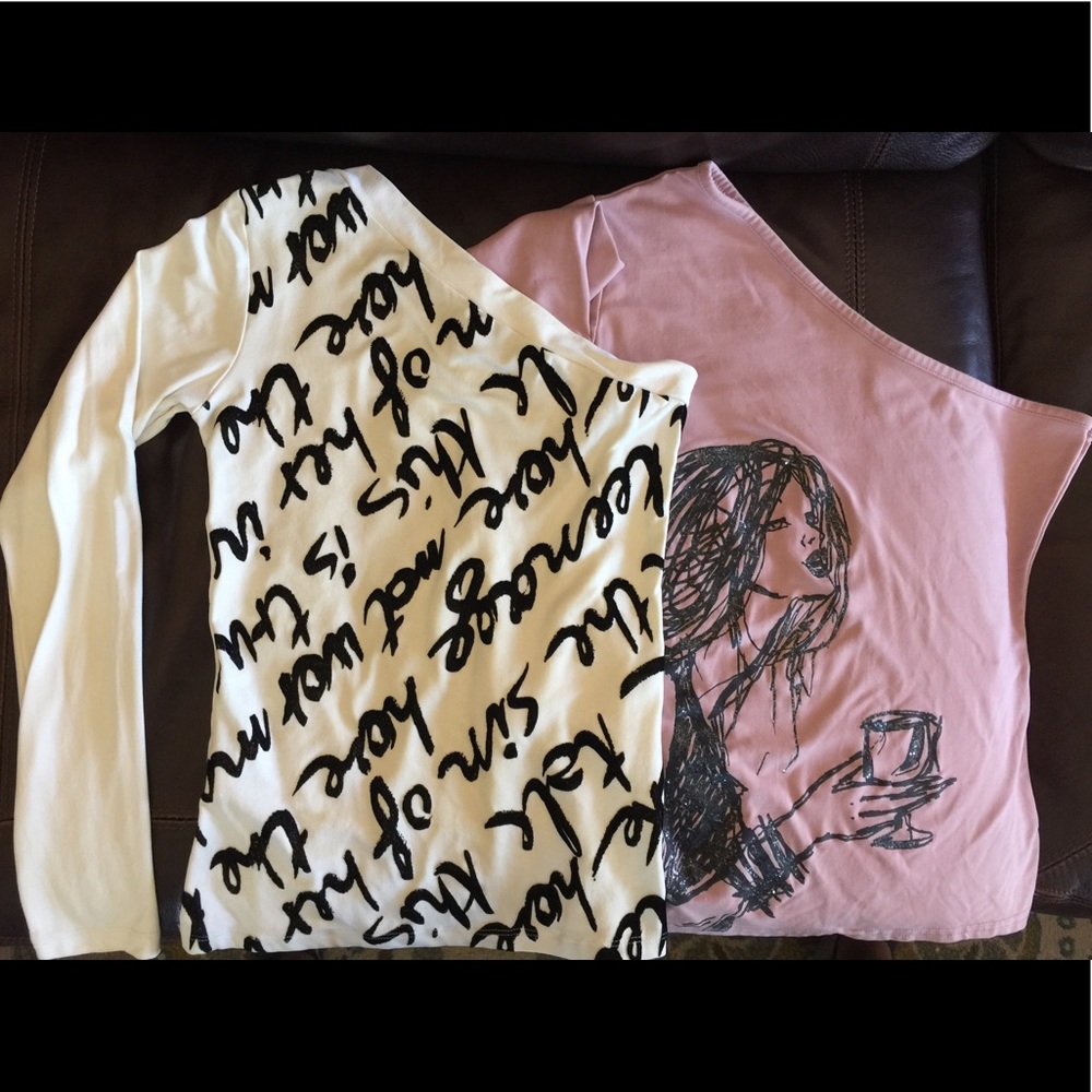 SOLD - Italian Casual One Sleeve Tees