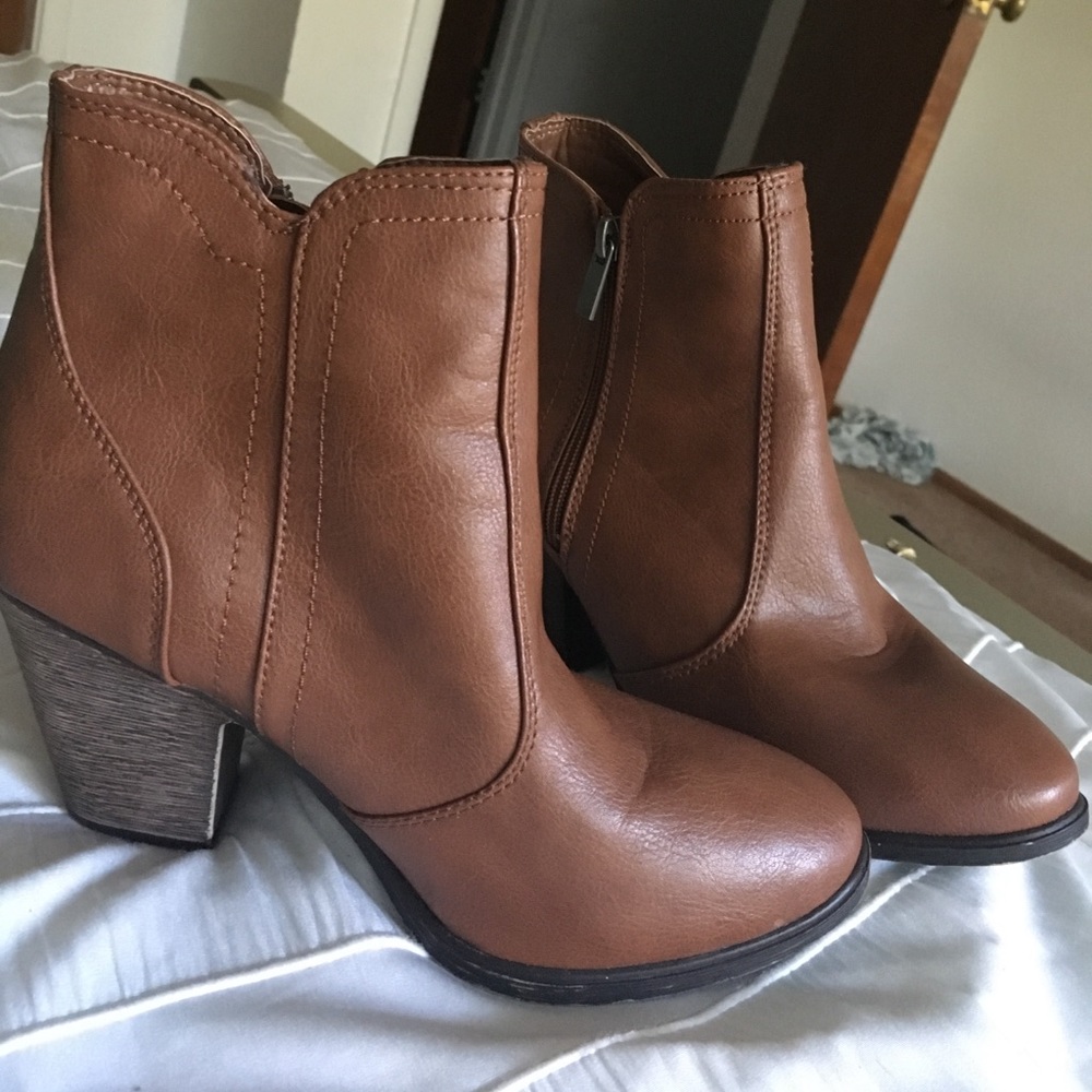 Brown booties