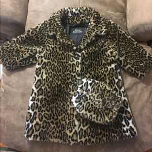 Maria Dionisiou Little Girls Faux Fur Coat Size 4