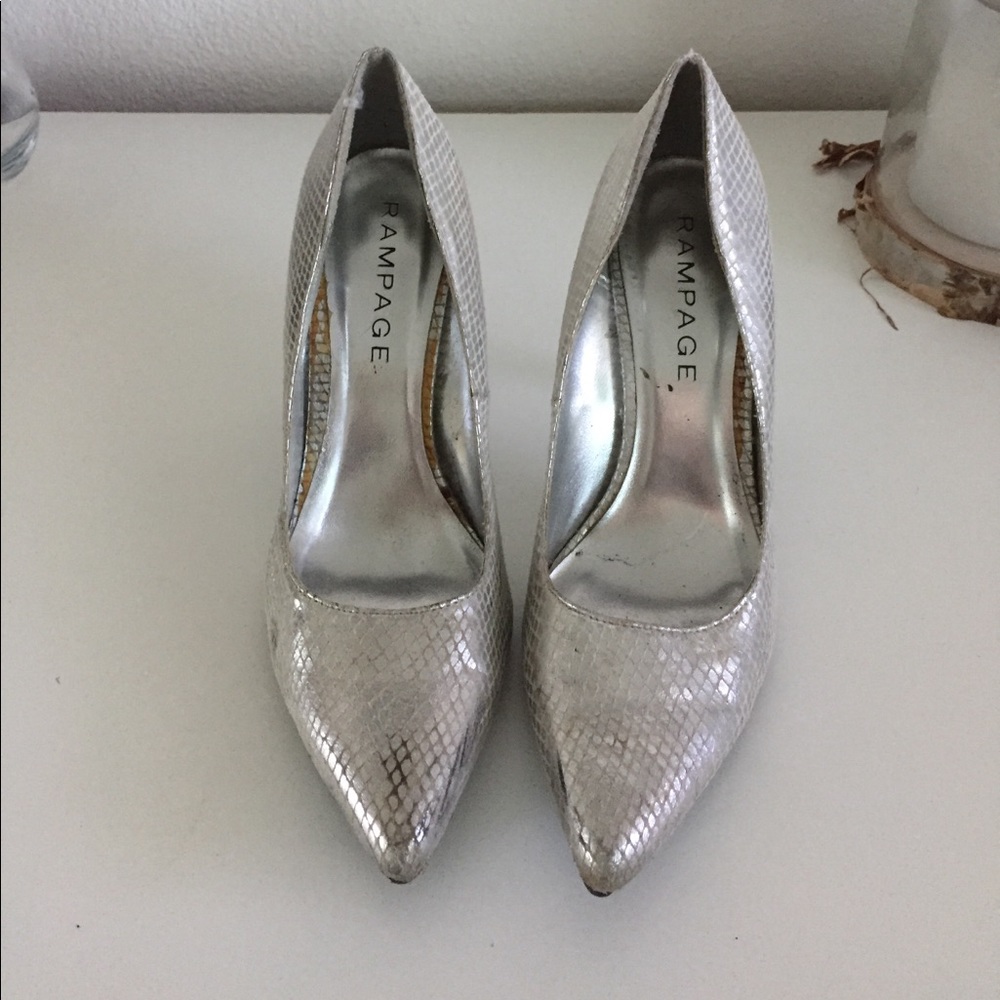 Rampage Silver Pumps