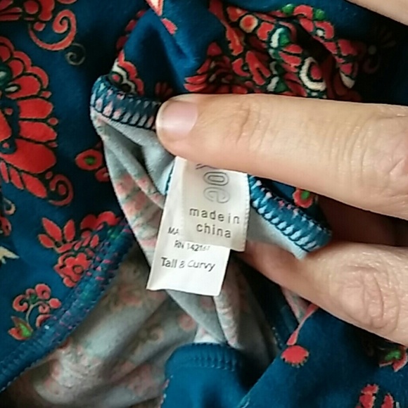 LLR Sale! Lularoe TC Aztec Bird Print Leggings EUC - Picture 3 of 3