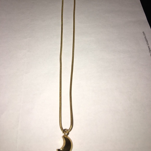 Artistry Gold Filled Crescent Moon Necklace - Picture 2 of 3