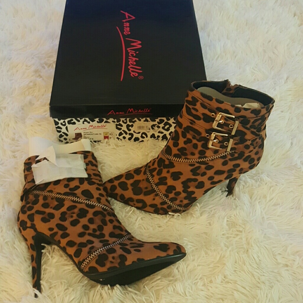 Brand New Leopard Print Ankle booties