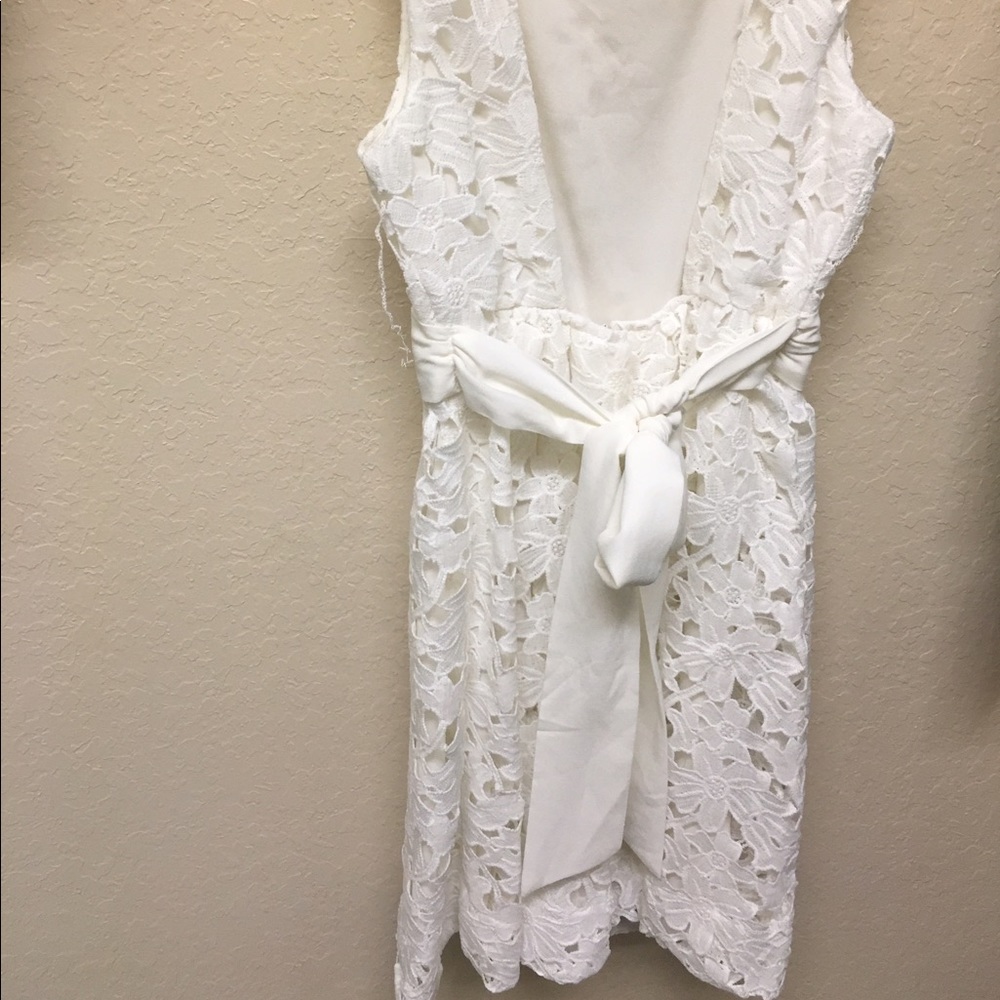 White Floral Homecoming/Prom/Dressy Dress