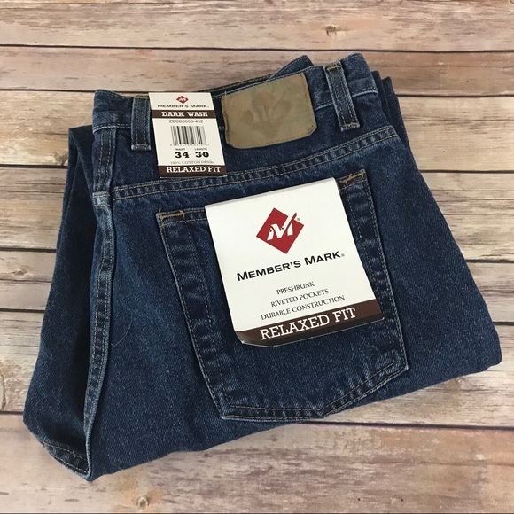 members mark relaxed fit jeans