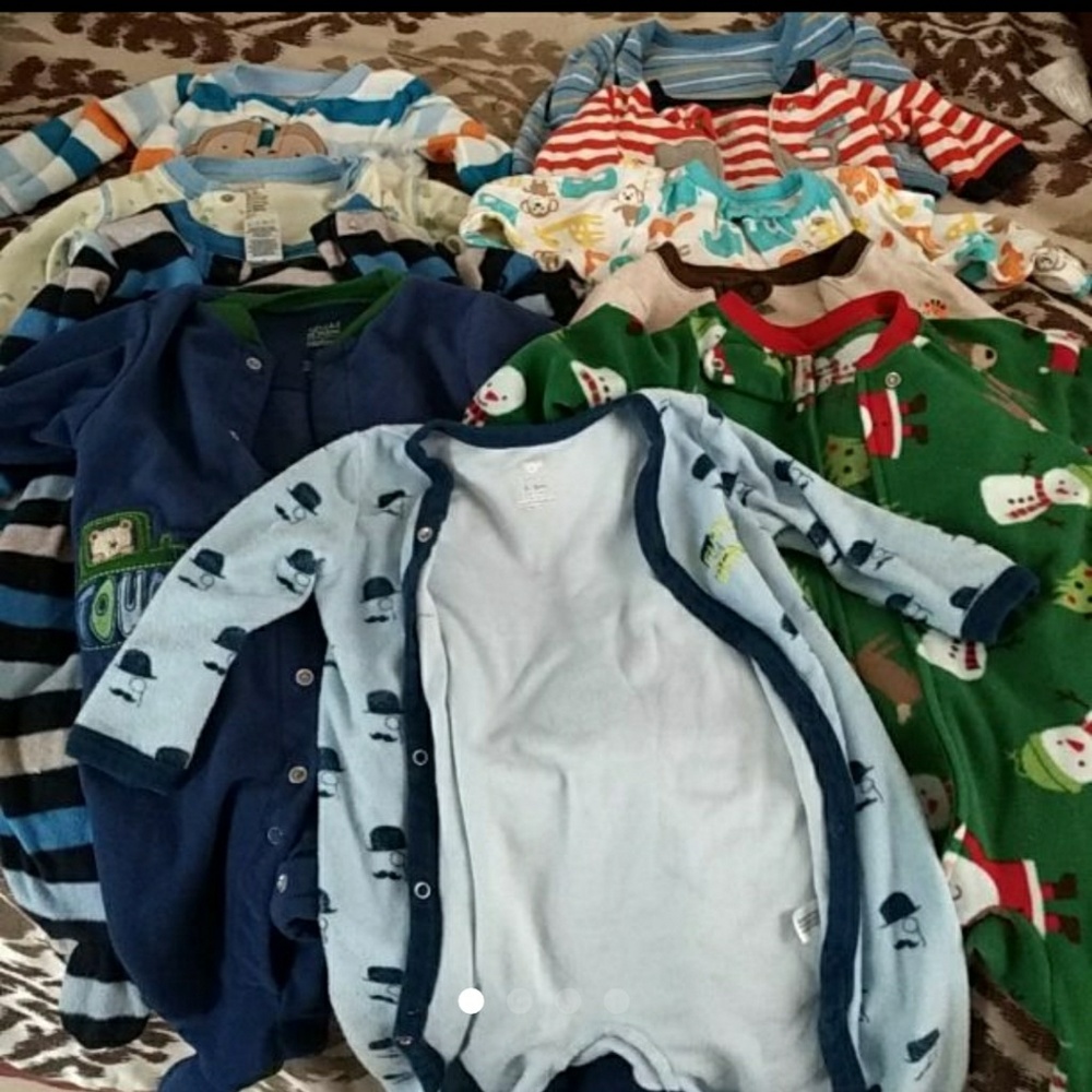 Baby boy footies LOT