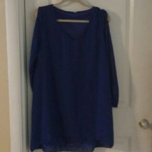 Sheer Cold Shoulder Shirt Sheer Cold Shoulder Shirt