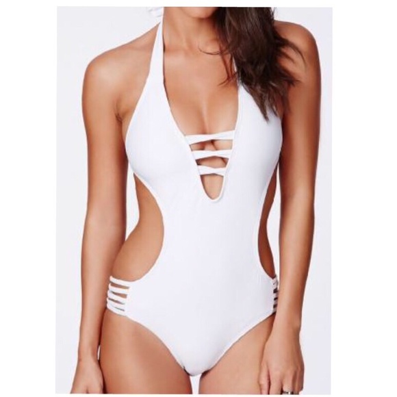 M LEFT! ☀️Solid hollow out backless sexy one piece - Picture 2 of 3