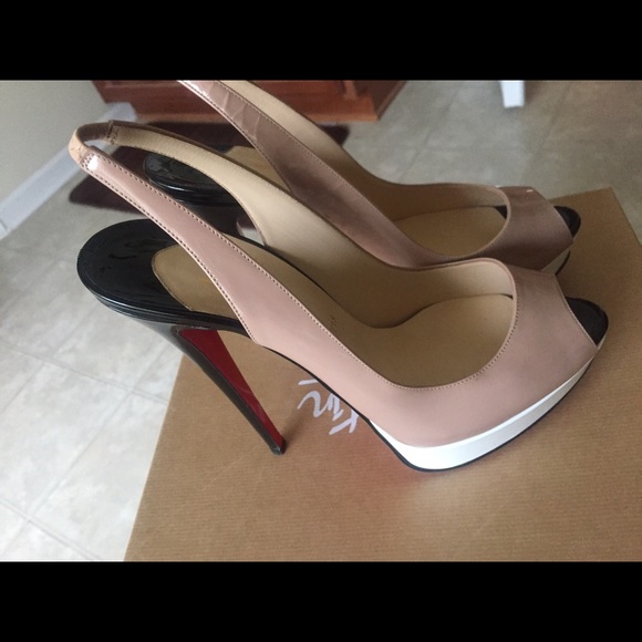 Christian Louboutin Peep Sling 150 Patent Calf