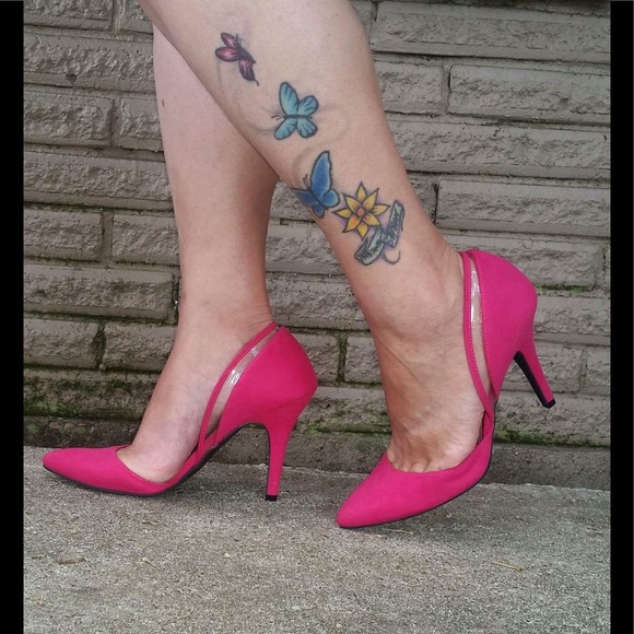 Christian Siriano Shoes - ♥Christian Siriano Hot Pink d'Orsay Pumps♥
