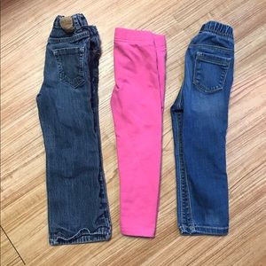 Girls 2t -3r pants and jeans