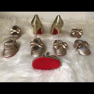 Moccasins with red bottoms