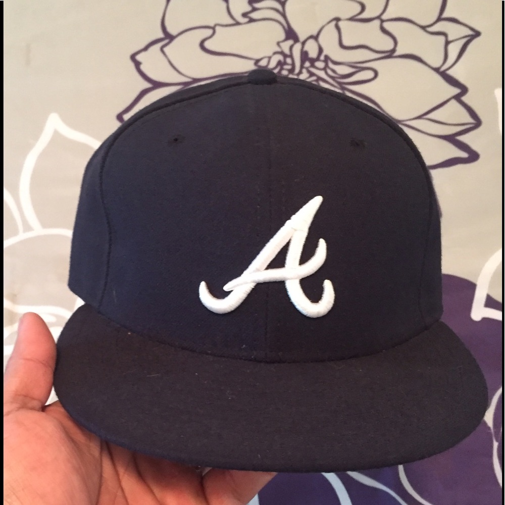 💯 authentic MLB Atlanta braves fitted hat